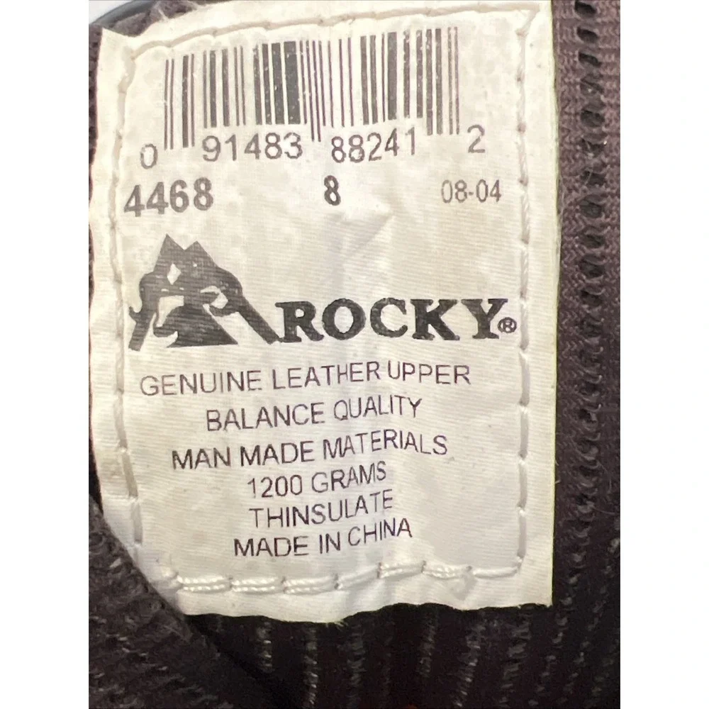 Rocky Blizzard Stalker Waterproof 1200G Insulated Boot Mens Sz 8 Leather 8